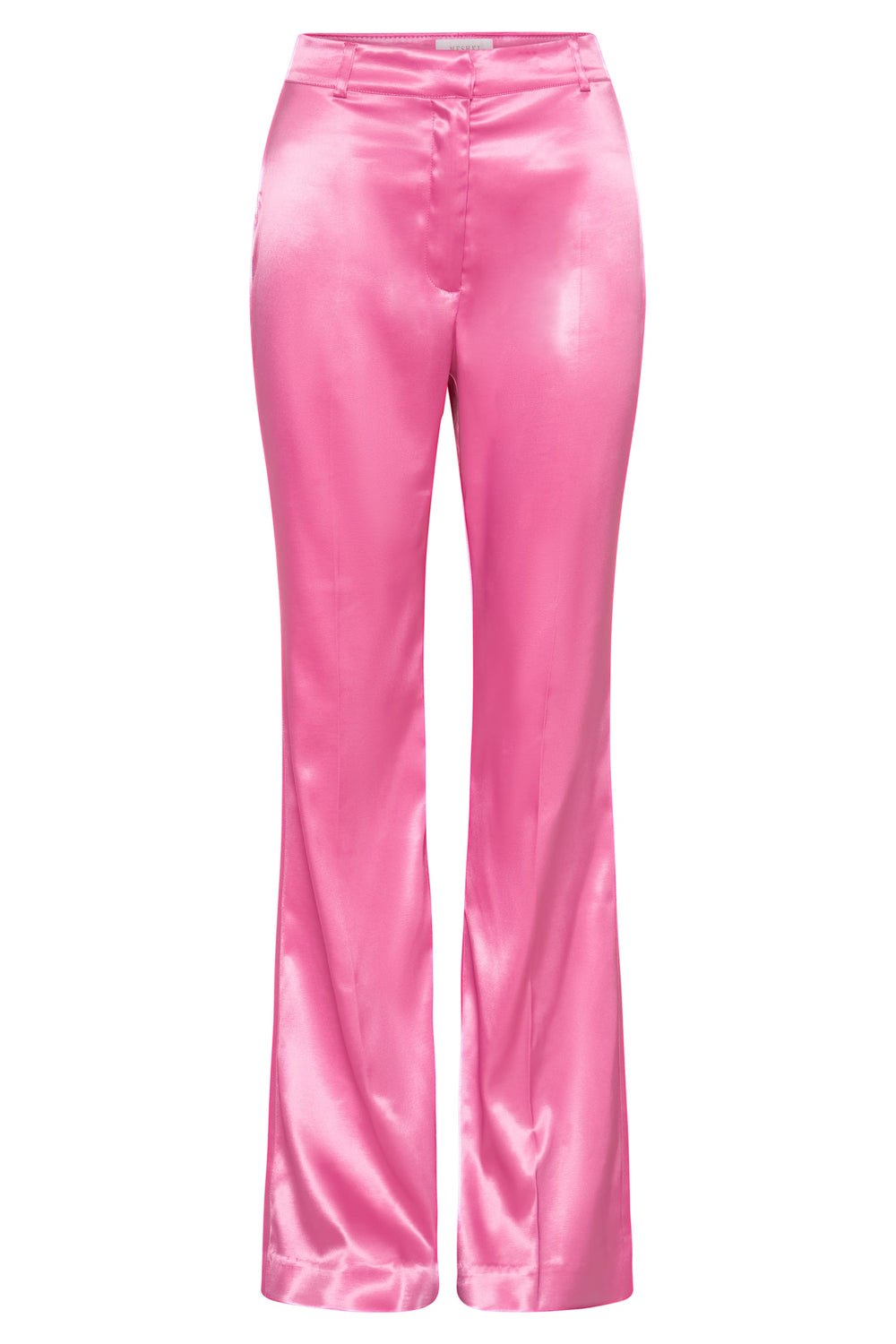 Maeva Satin Flared Pants - Bubblegum Pink