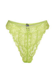 Sienna Lace Cheeky Cut Bottoms - Lime Green