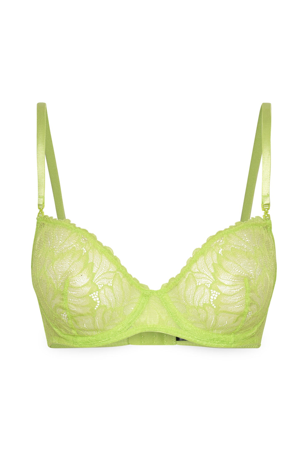 Kaia Lace Underwire Bra - Lime Green