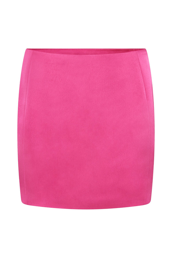 Briony Low Rise Mini Skirt - Fuchsia