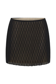 Ivy Mid Rise Mini Skirt - Black