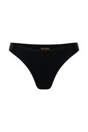 Rosie Recycled Nylon Cheeky Cut Bikini Bottoms - Black