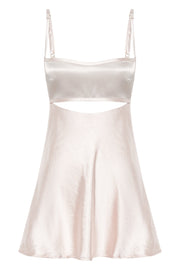 Veda Two Tone Mini Dress - Blush Pink
