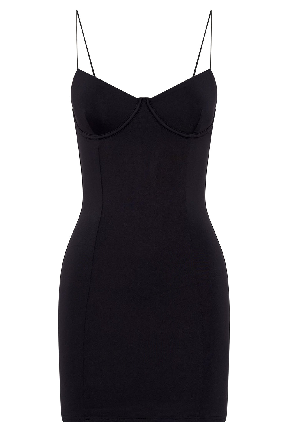 Misty Contour Mini Dress - Black