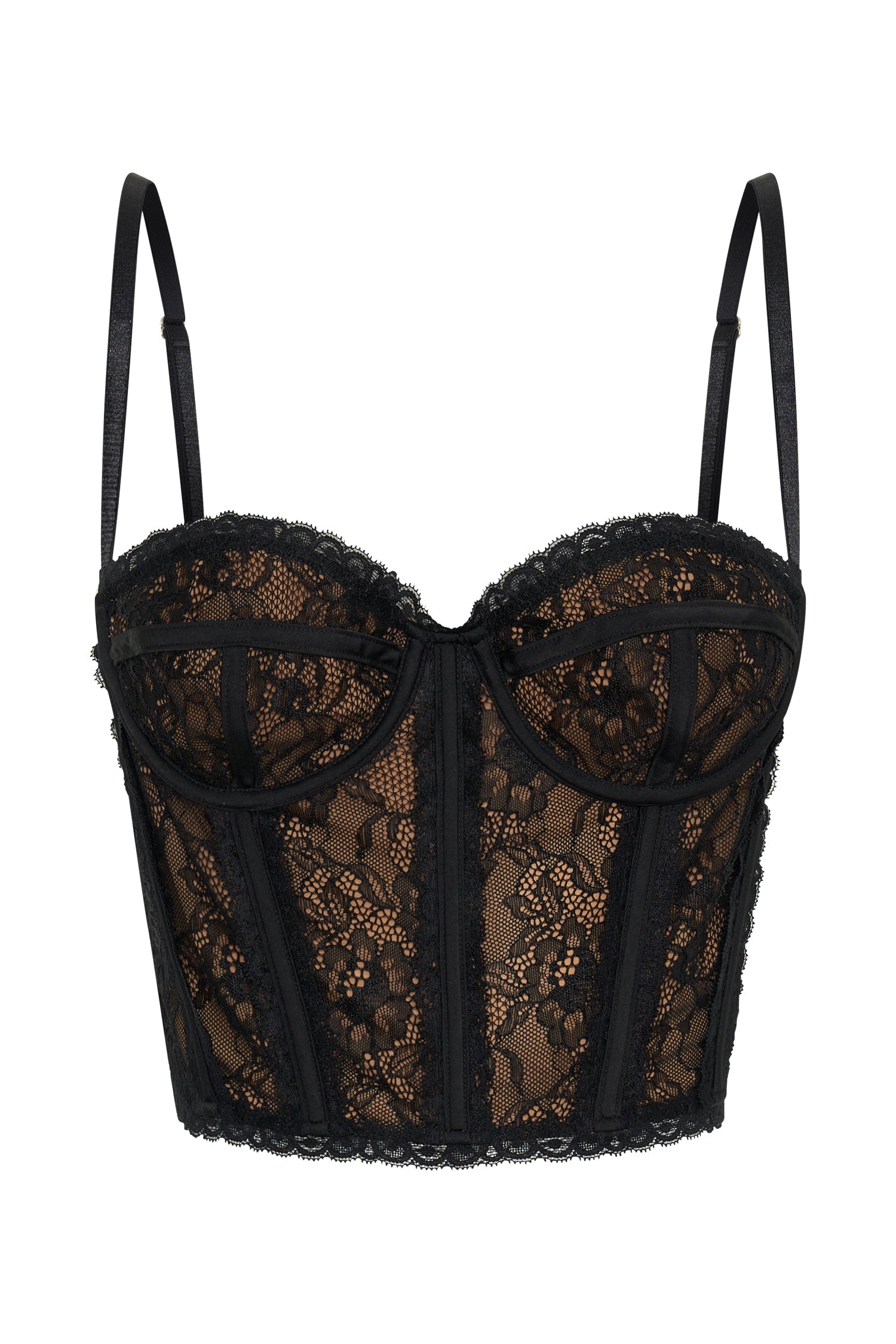 Sansa Lace Bustier - Black #7