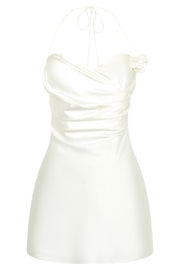 White Cutout Waist Mini Dress – Gabi Swimwear