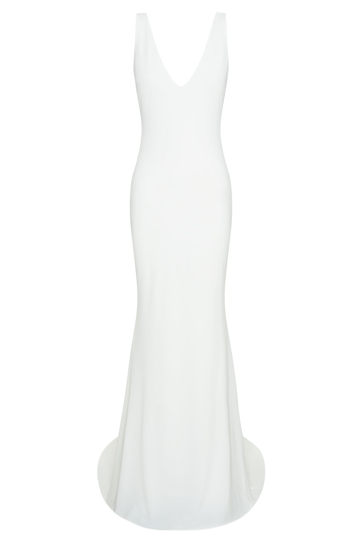 Kyla Low Back Gown - White #12
