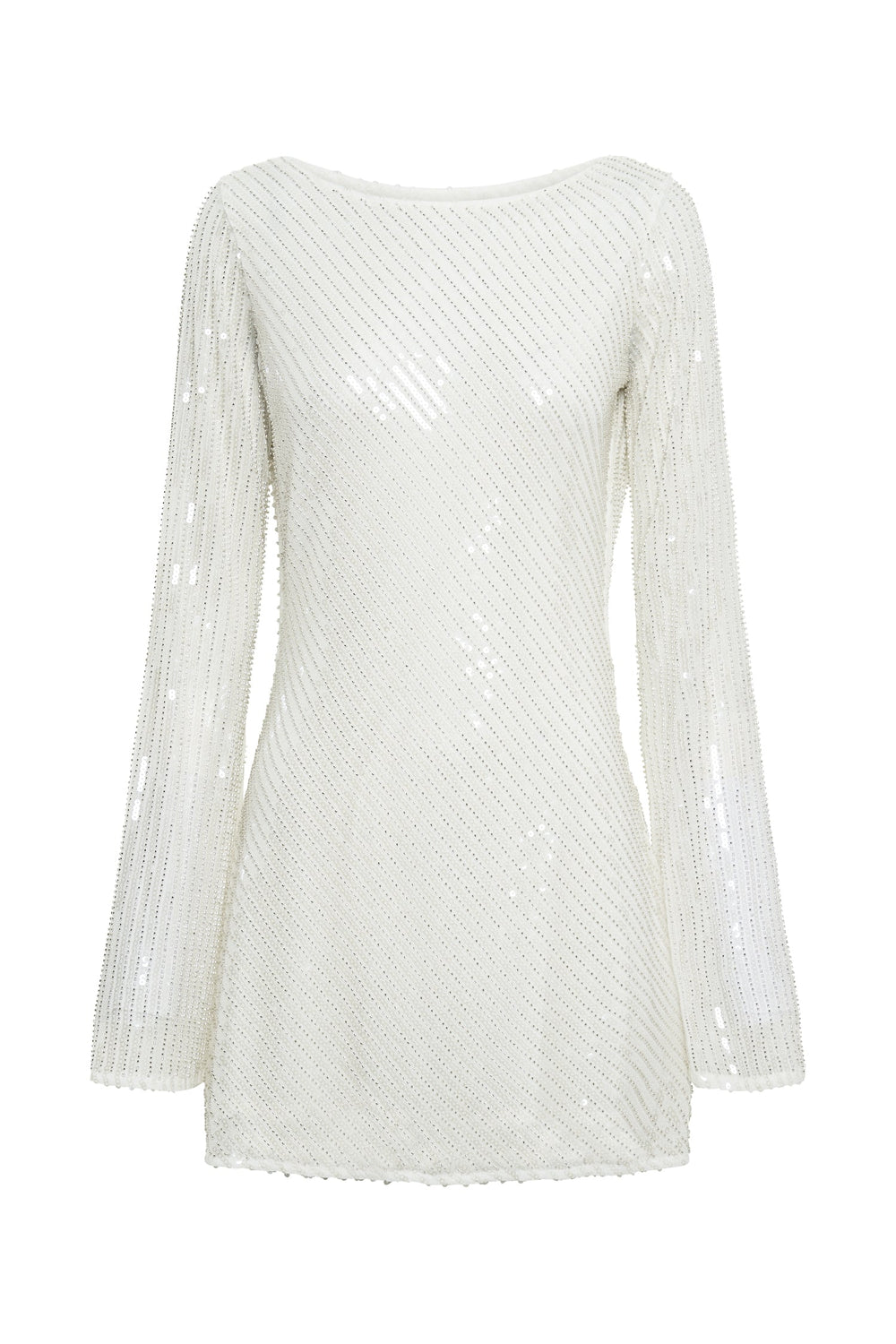 Nala Sequin Mini Dress - White