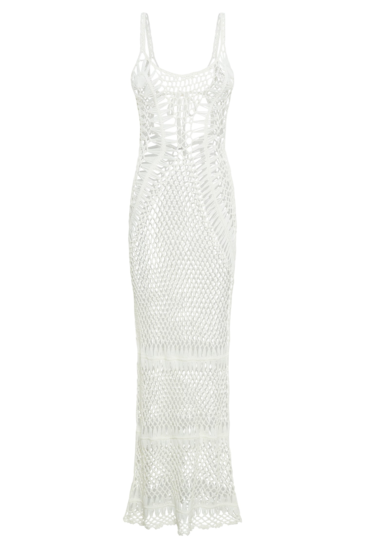Josephine Crochet Maxi Dress - White #10