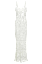 Josephine Crochet Maxi Dress - White