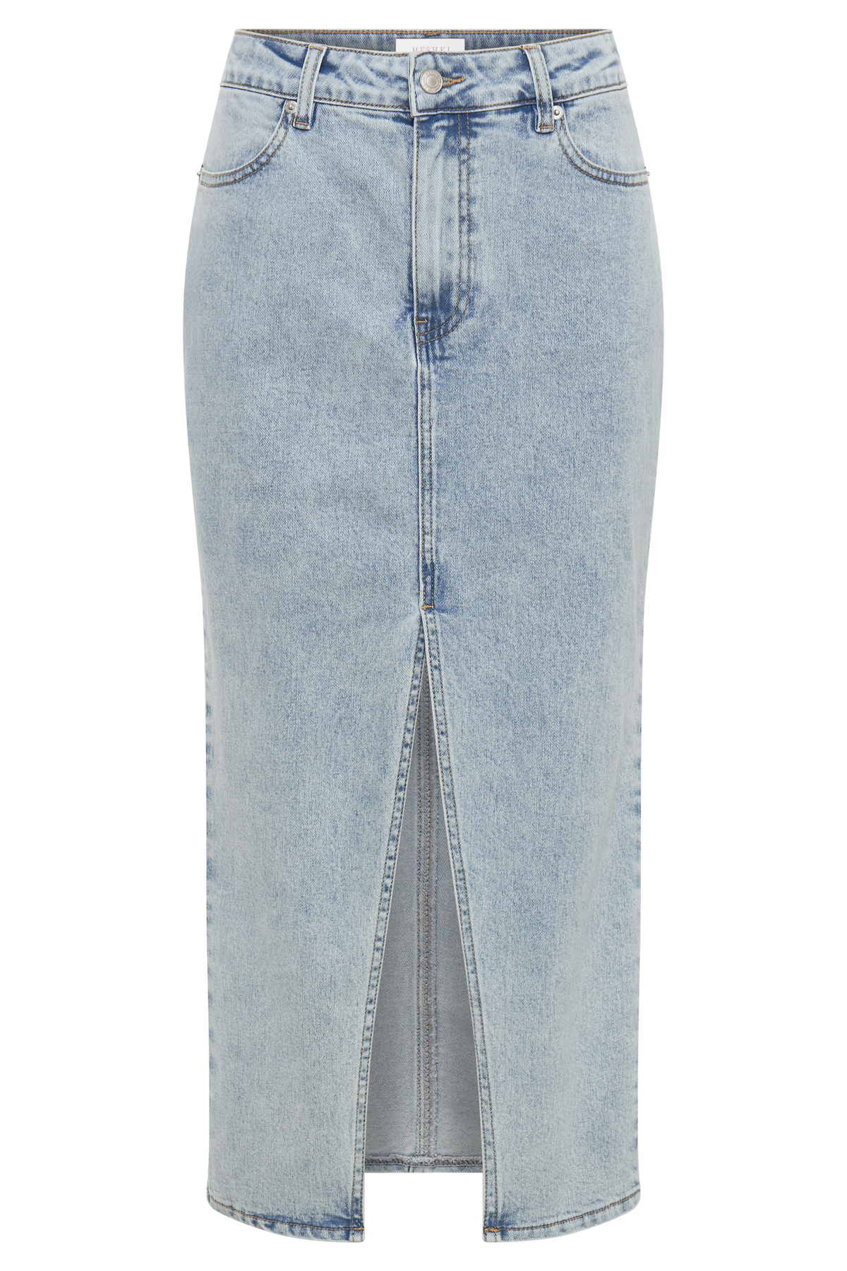 Acacia Denim Midi Skirt - Light Blue #8