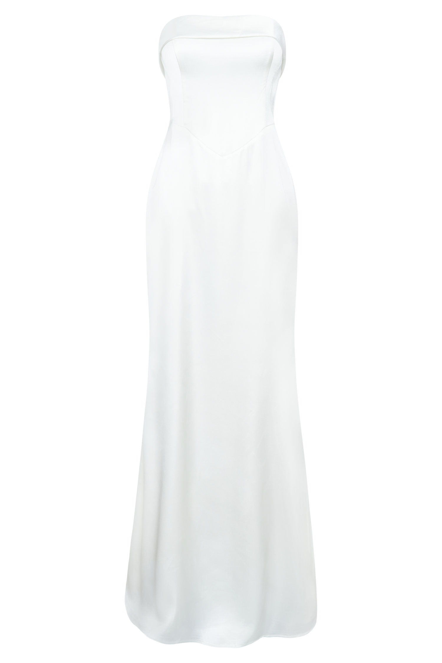 Kaitlin Strapless Gown - White #13