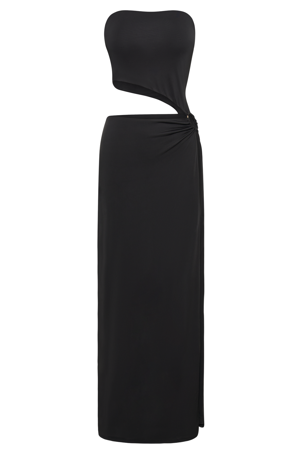 Giada O-Ring Strapless Maxi Dress - Black #10