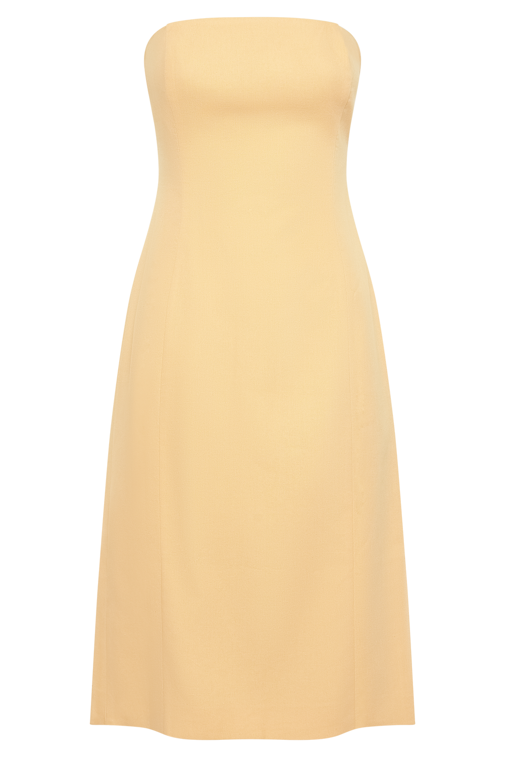 Kyleigh Linen Strapless Midi Dress - Mango