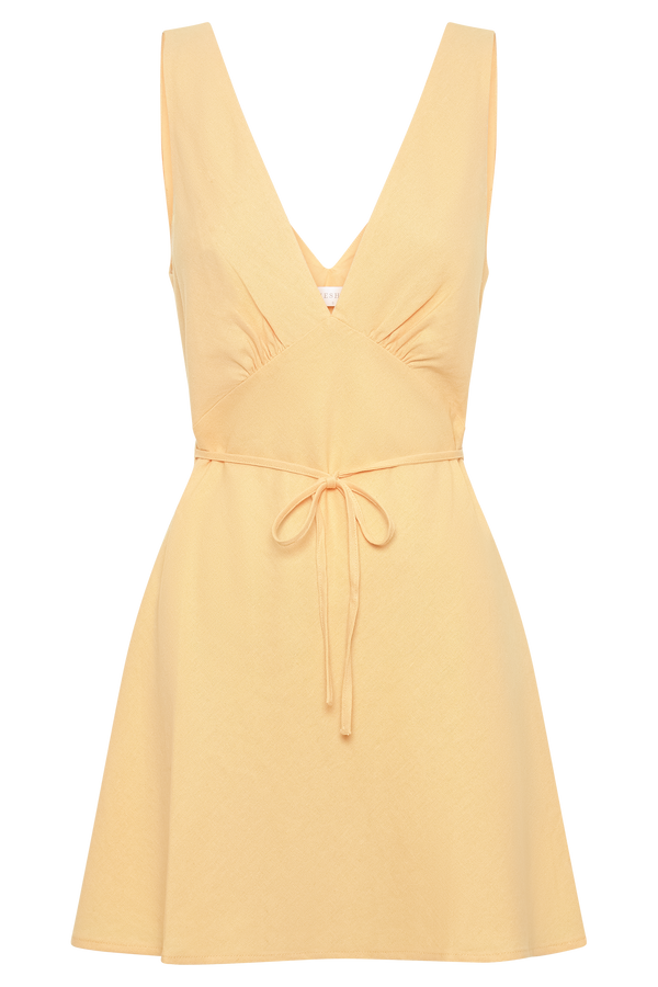 Nessa Linen Mini Dress - Mango