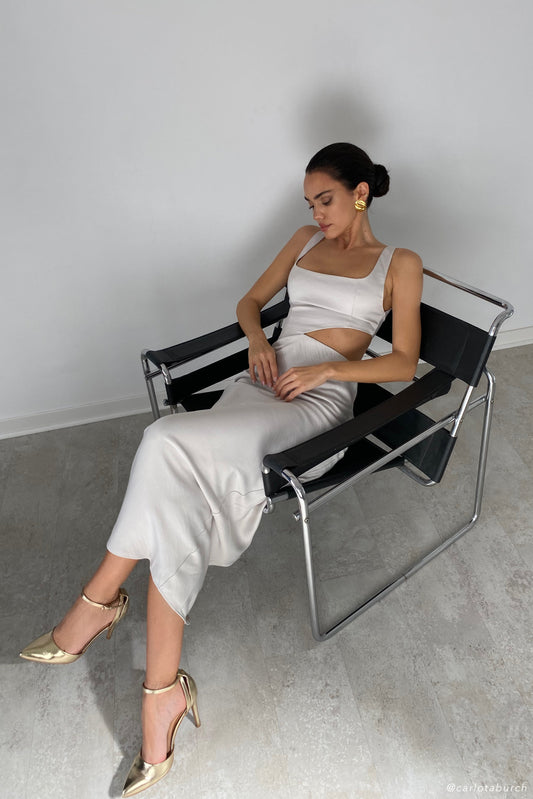 Gianna Maxi Dress - Silver