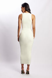 Sienna Knit Midi Dress - White